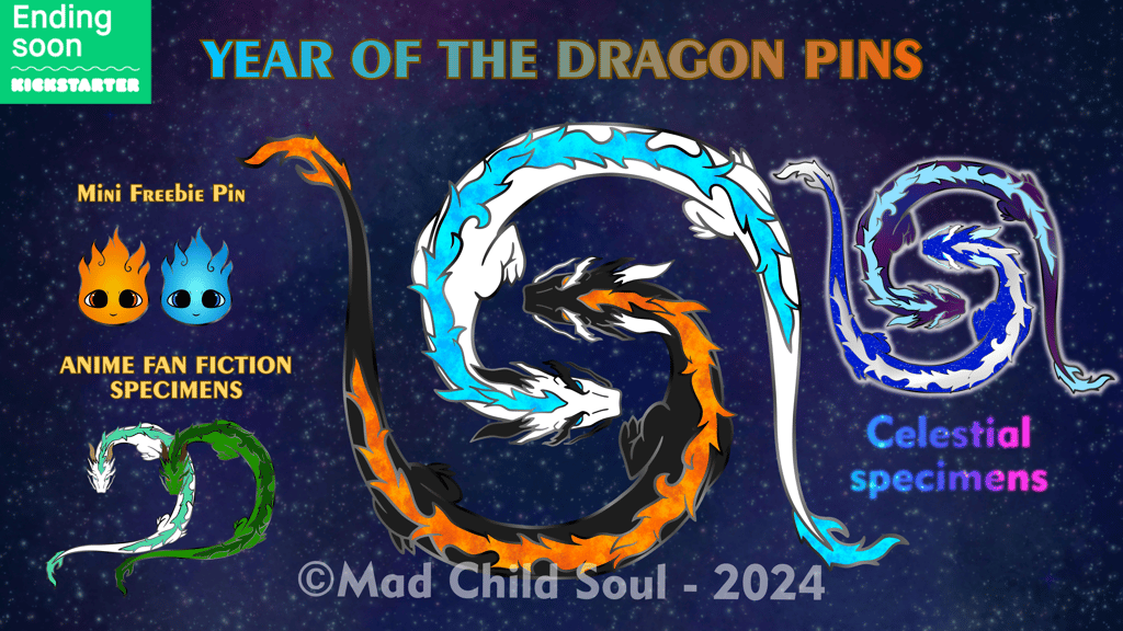 Year of the Dragon Pins