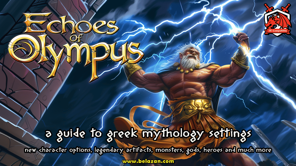 Echoes of Olympus: A 5e Guide to Greek Mythology Settings