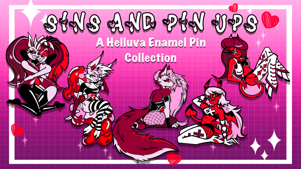 Sins & Pin Ups: A Helluva Enamel Pin Collection