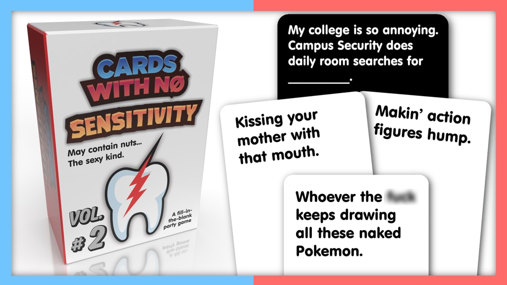 Cards With No Sensitivity: A Fill-In-The-Blank Party Game