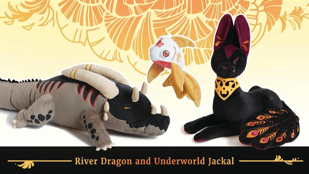 River Dragon and Underworld Jackal Plush