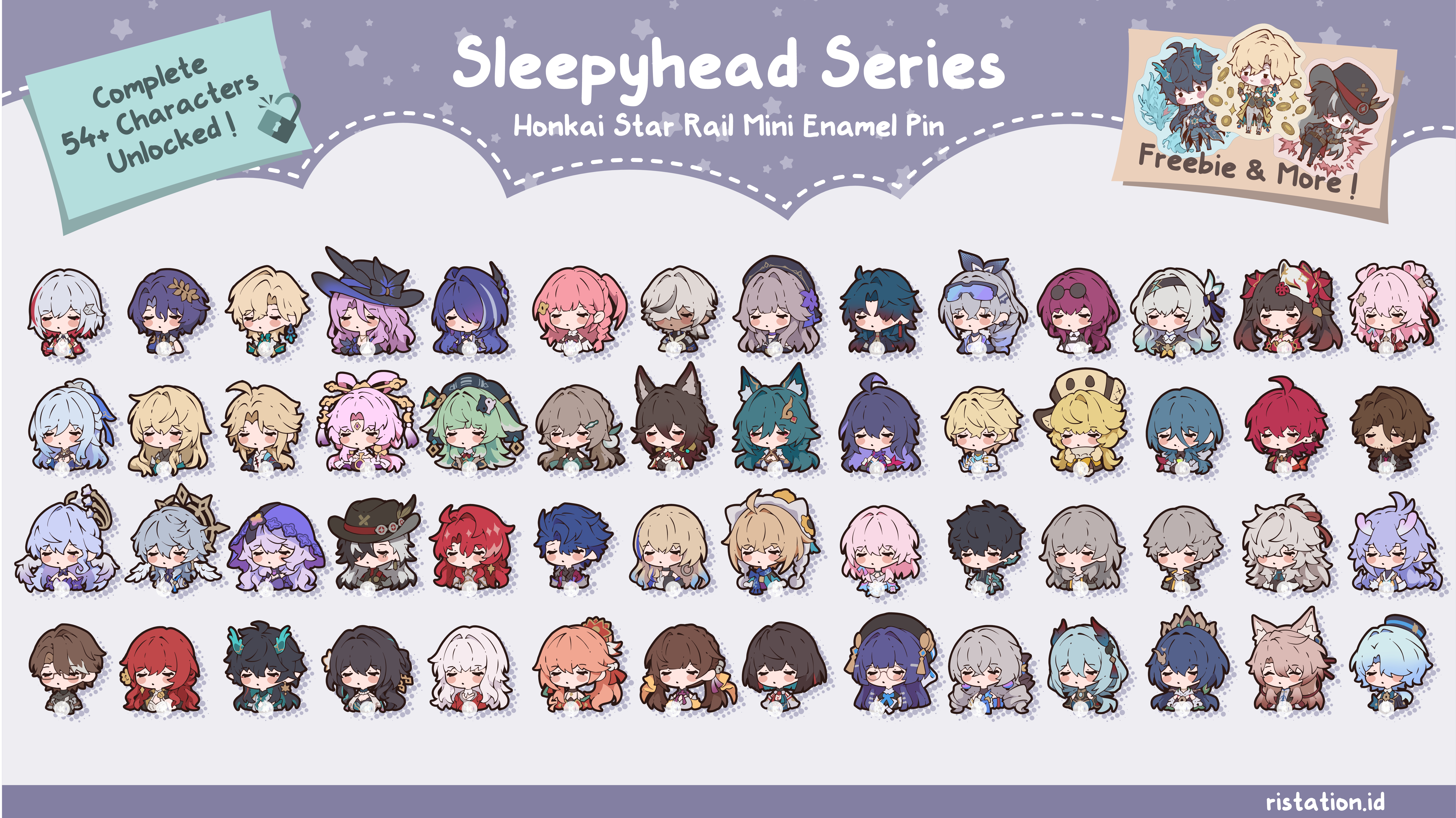 Honkai Star Rail Sleepyhead Series Pins