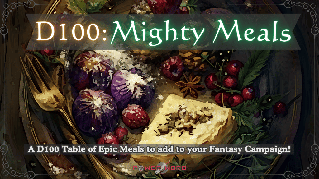 D100: Mighty Meals