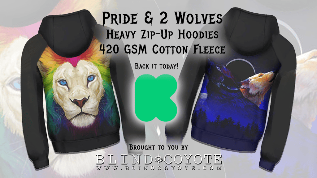 2Wolves and Pride Hoodies