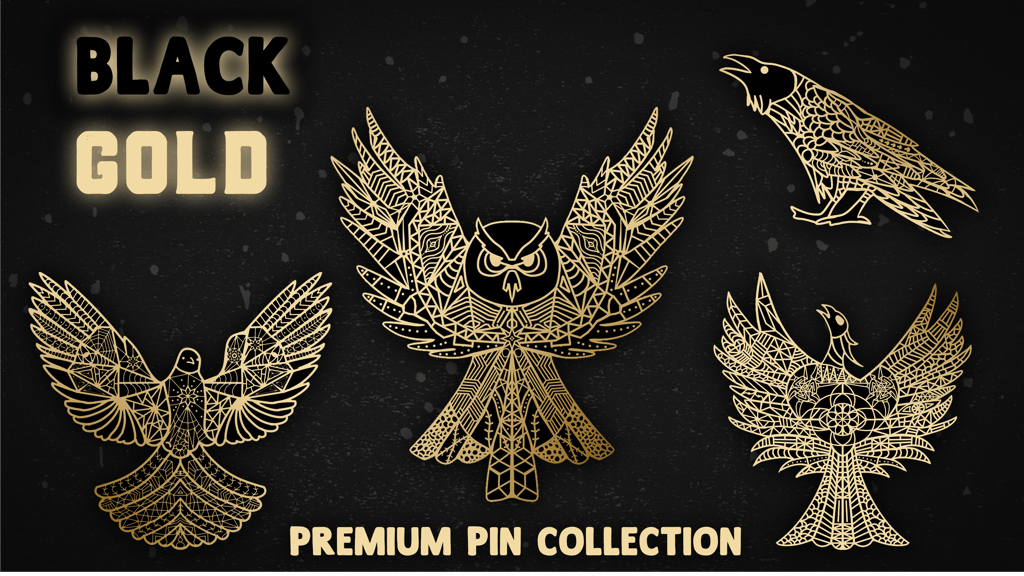 Mystic Birds Enamel Pins