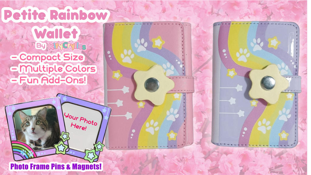 Petite Rainbow Wallet & Mini Photo Frame Pin By KityCrylics