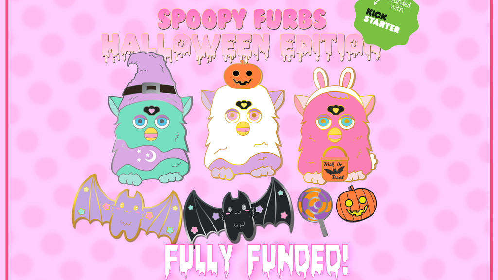 Spoopy Furbs: Halloween Edition Enamel Pins