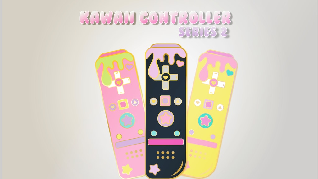 Kawaii Gaming Controller Enamel Pins (Series 2)