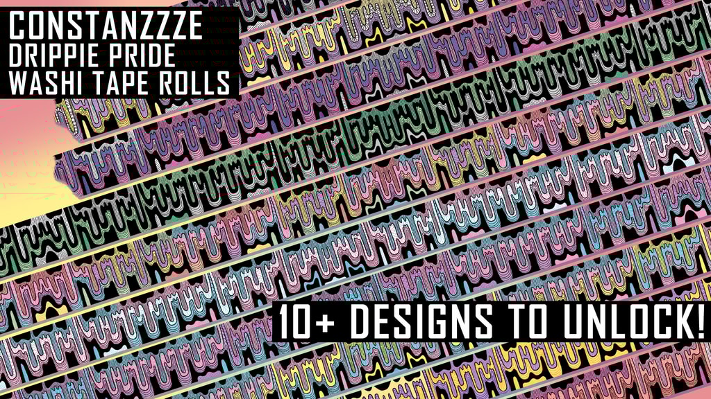 Pride Drippie Washi Tape