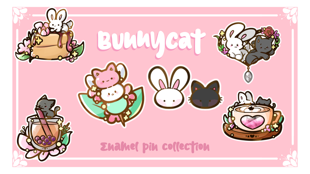 Bunnycat ✦ Enamel Pins!! ✦ EARLY BIRD OPEN