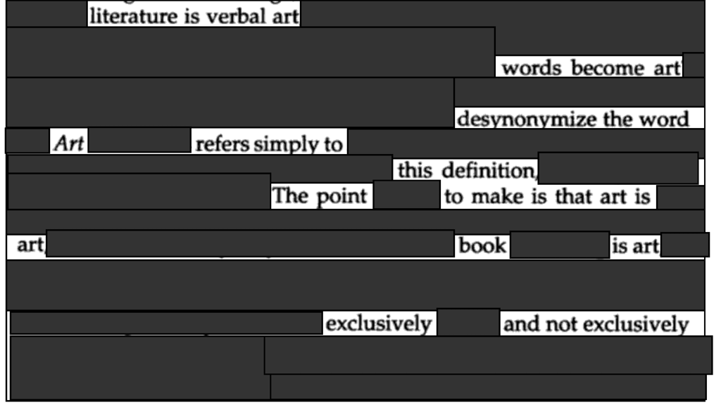 Words Become Art: Blackout Poetry, A Make 100 Project