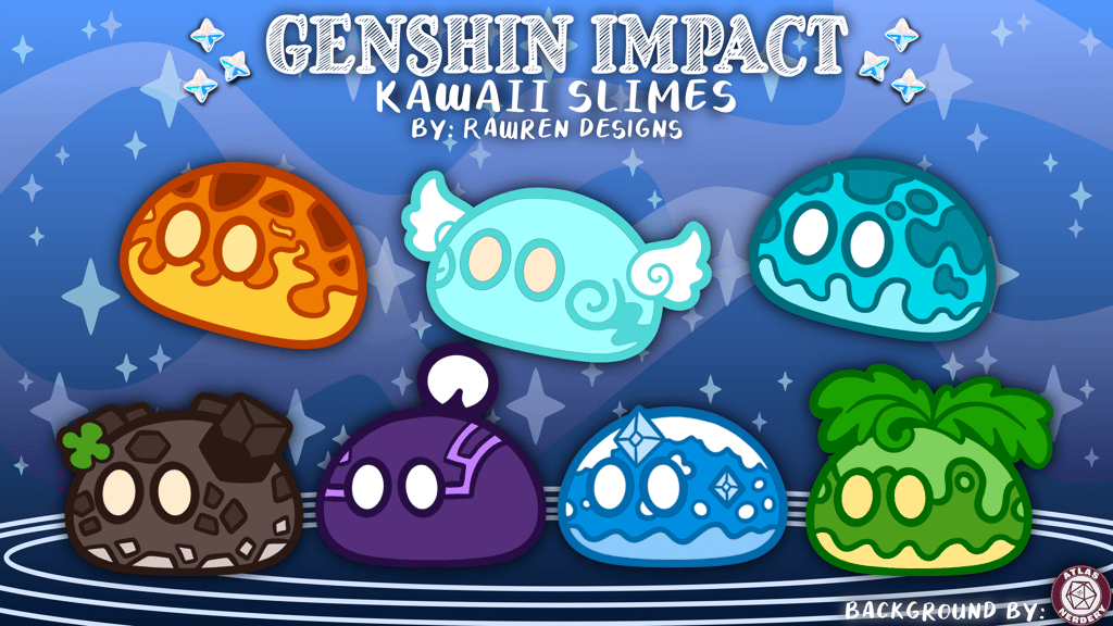 Genshin Impact: Kawaii Slimes