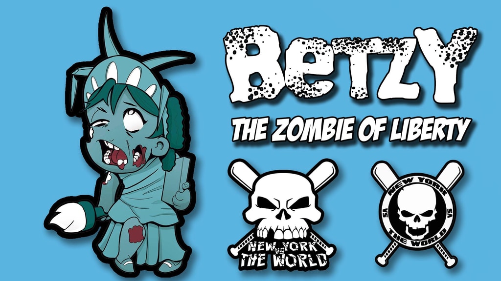 BETZY The Zombie of Liberty hard enamel pin (Canceled)