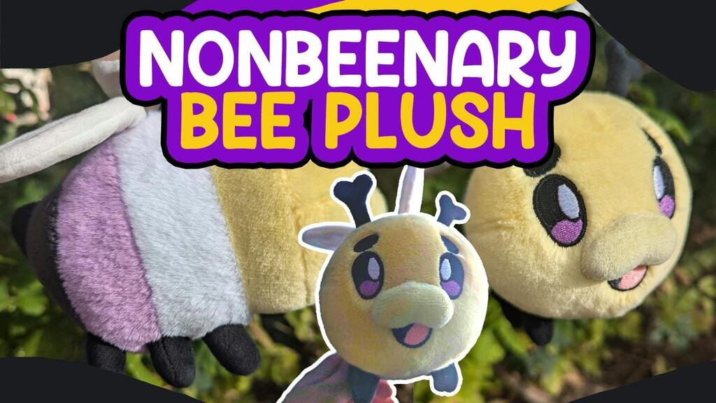 Nonbinary Bumblebee - Nonbeenary Plush!
