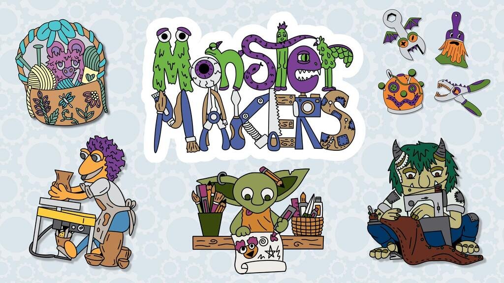 Monster Makers Pins - A Puppetry Inspired Makerspace | Pintober 2024