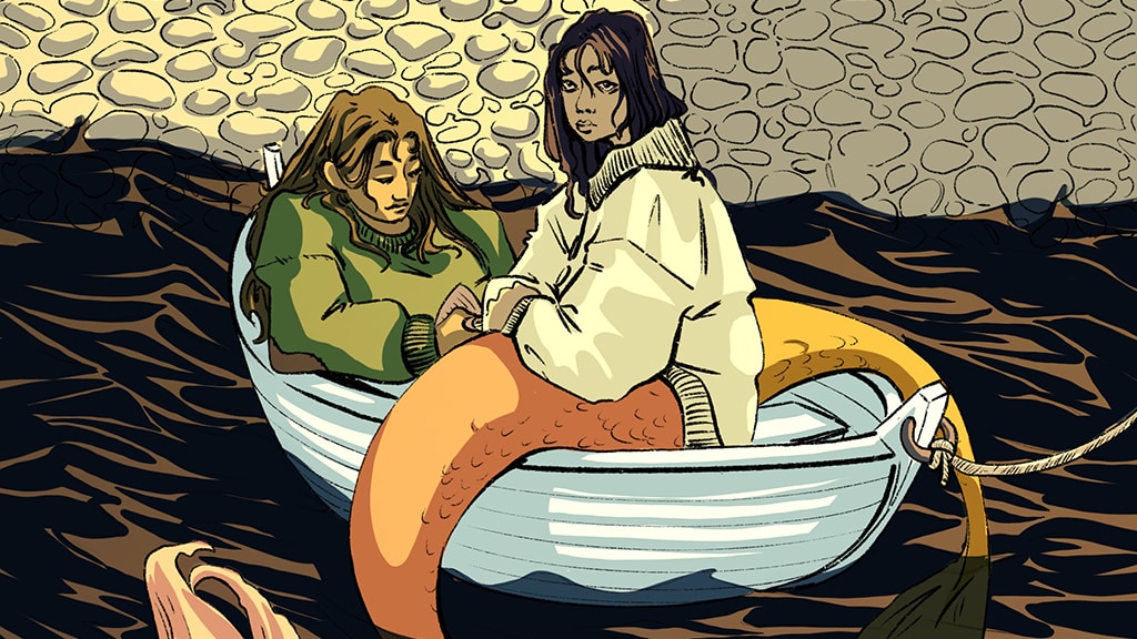 A Town by the Sea - Mermaid folk-horror comic one shot