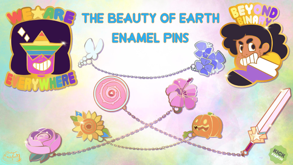 The Beauty of Earth: Chain Linked Enamel Pins