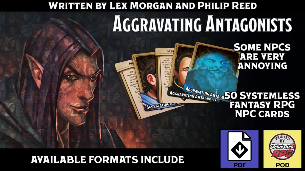 Aggravating Antagonists, Systemless Fantasy RPG Cards