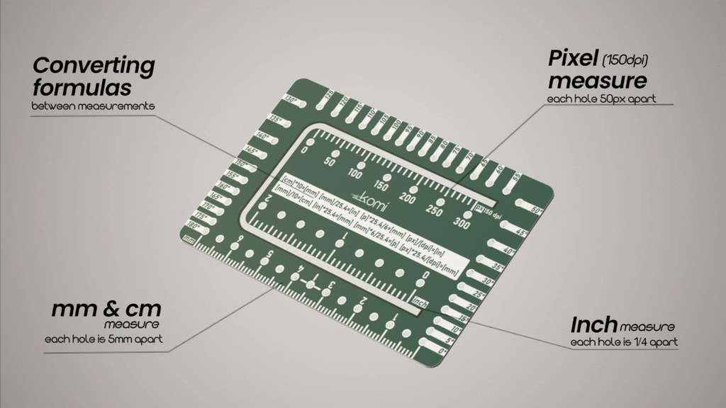 The Komi Ruler 2.0 : Mastering Minimalist Sketching