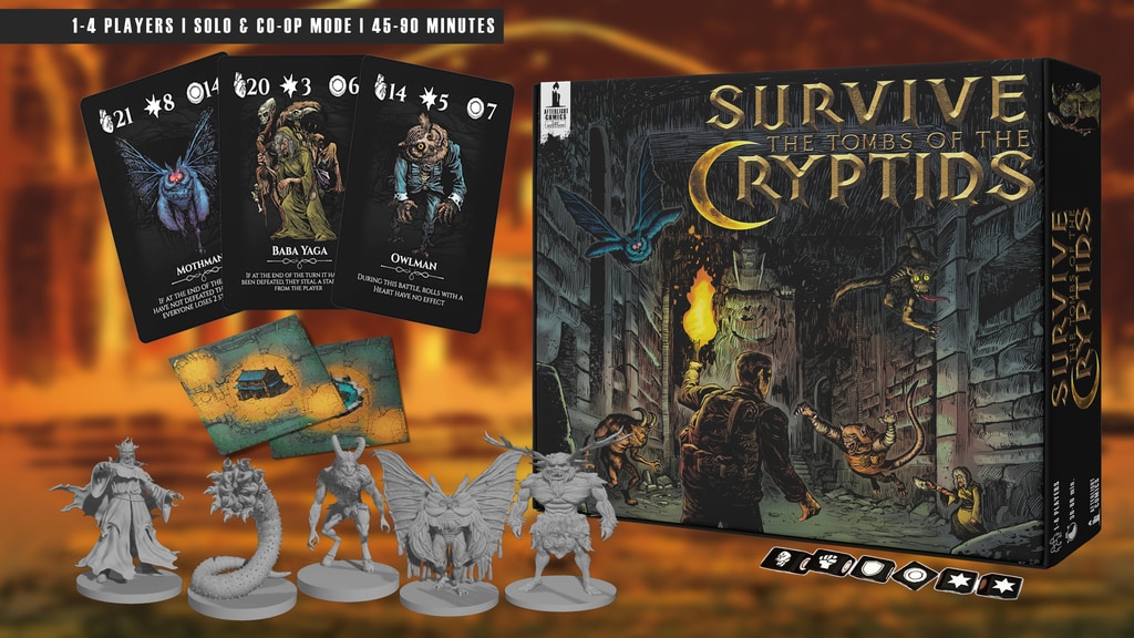 Survive The Tombs of the Cryptids: Solo/Co-op Dungeon Crawl