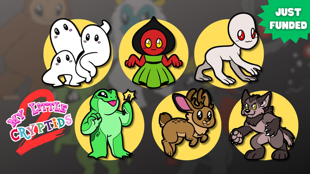 My Little Cryptids Part II - Cryptid Enamel Pin Set