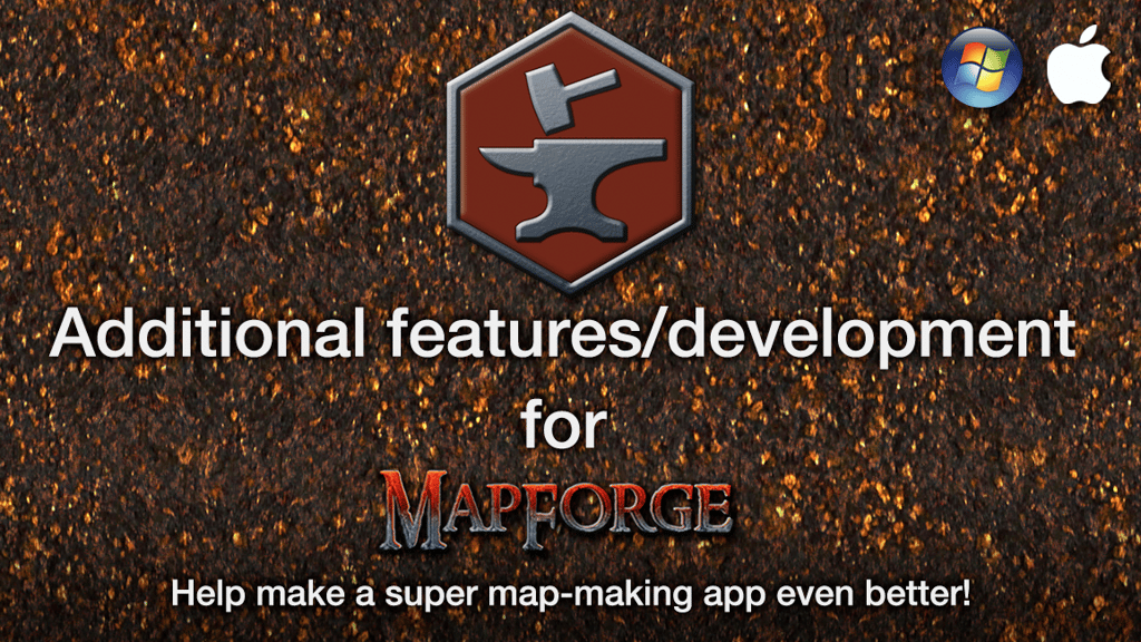 Additional development for MapForge map-making app for RPGs