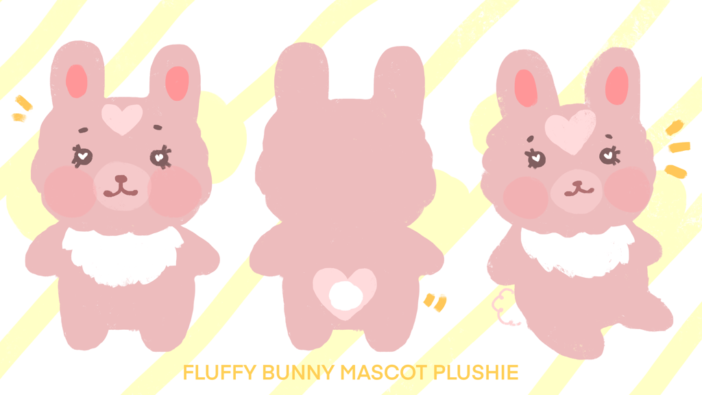 StrawBunnyCake Mascot Fluffy Bunny Plushies