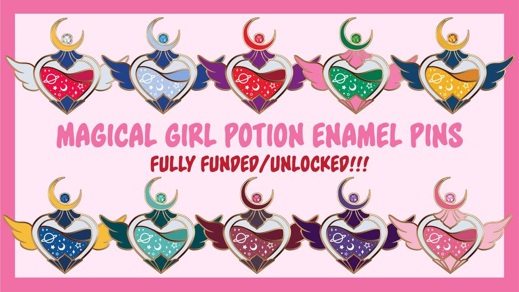 Magical Girl Potion Enamel Pins