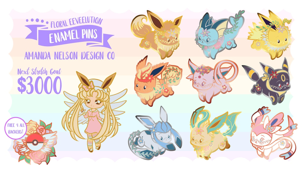 Poke Buddy Enamel Pins