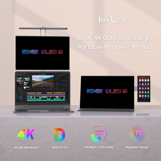 EDGE 4K OLED Ultralight Portable Magnetic Monitor