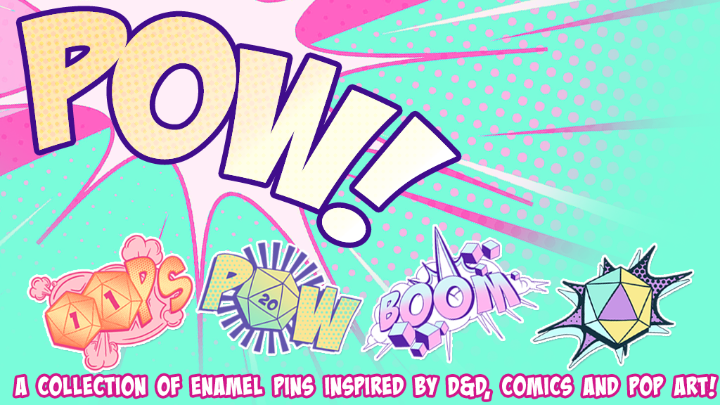 Contact the Pow! Pop Art inspired D&D Enamel Pins team on BackerKit
