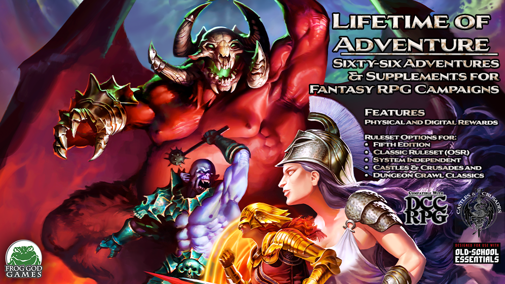 A Lifetime of Adventure: 66 Adventures for Fantasy RPGs