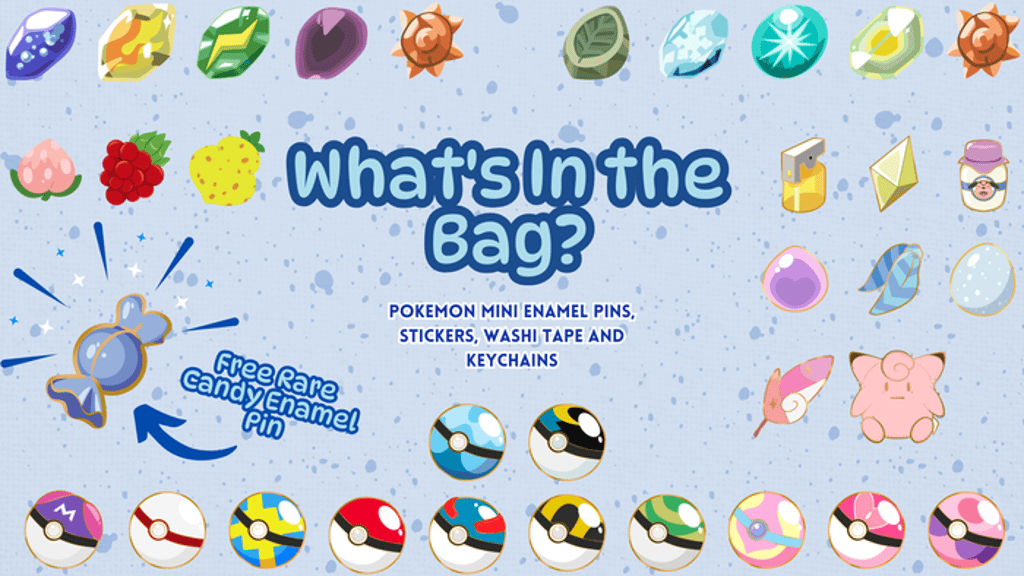 What's In The Bag? | Pokemon Filler Enamel Pins