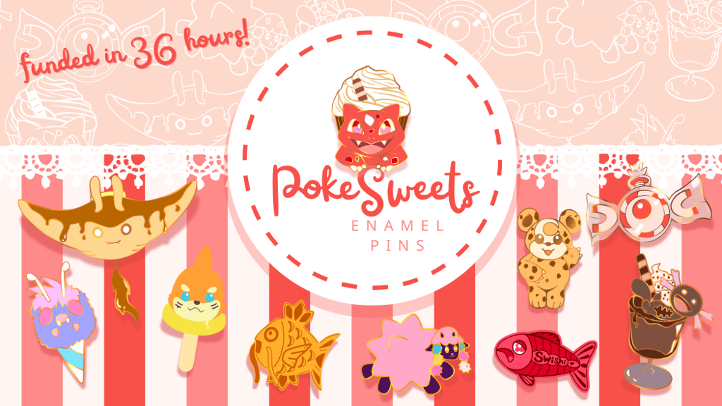 PokeSweets Enamel Pins