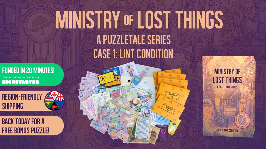 Ministry of Lost Things: Lint Condition - A Puzzletale