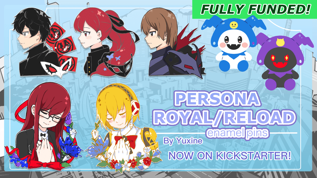 Persona 3 Reload & Persona 5 Royal Enamel Pins