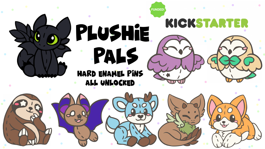 Plushie Pals Hard Enamel Pins