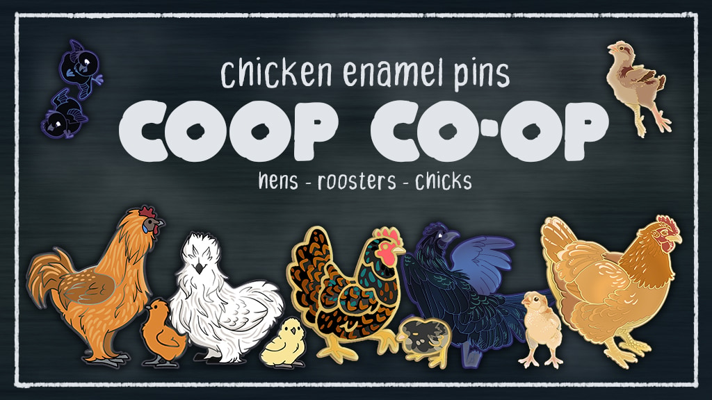 Coop Co-op: Chicken Enamel Pins