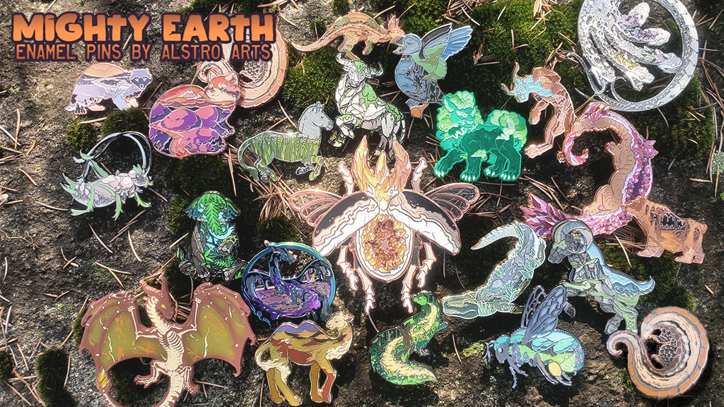 Mighty Earth: Enamel Pins