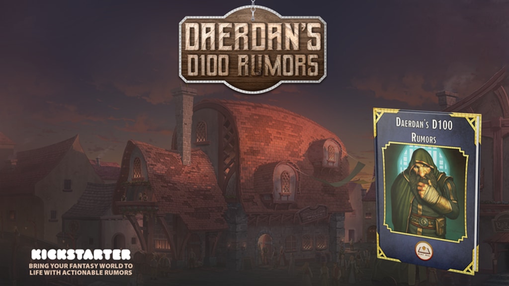 Daerdan's d100 Rumors — for 5e, Pathfinder & Fantasy TTRPGs