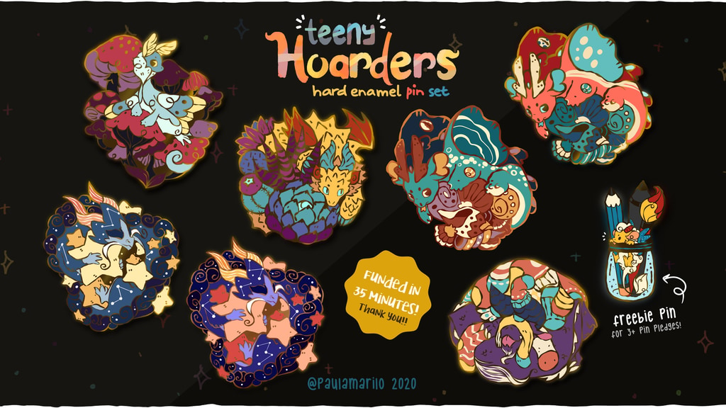 Teeny Hoarders Pin Set