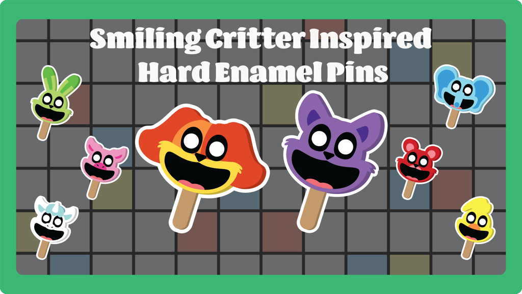 Smiling Critters Inspired Pawpsicle Enamel Pins