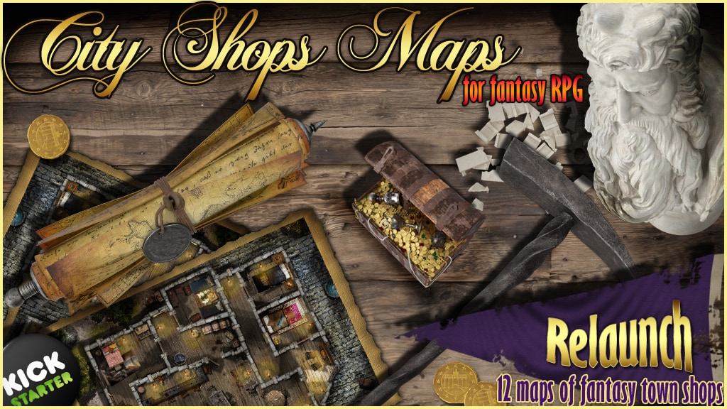 RPG Fantasy Maps The 12 Shops Relaunch