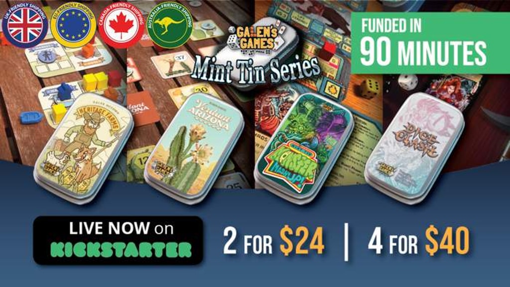 Galen's Games Mint Tin Series