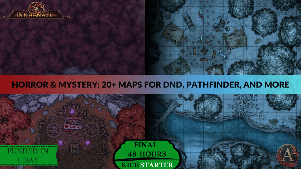 Horror & Mystery 20+ Maps for DnD, Pathfinder, and More