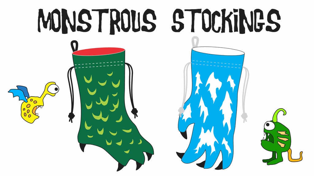 Monstrous Christmas Stockings!