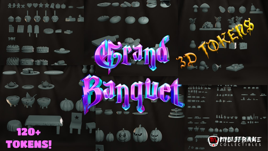 Grand Banquet | Fantasy Miniature Food Tokens For RPG Games