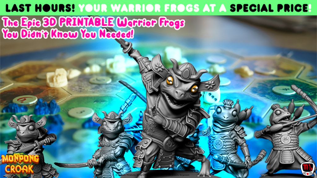 Monpong Croak: 3D Printable Asian Warrior Frogs!