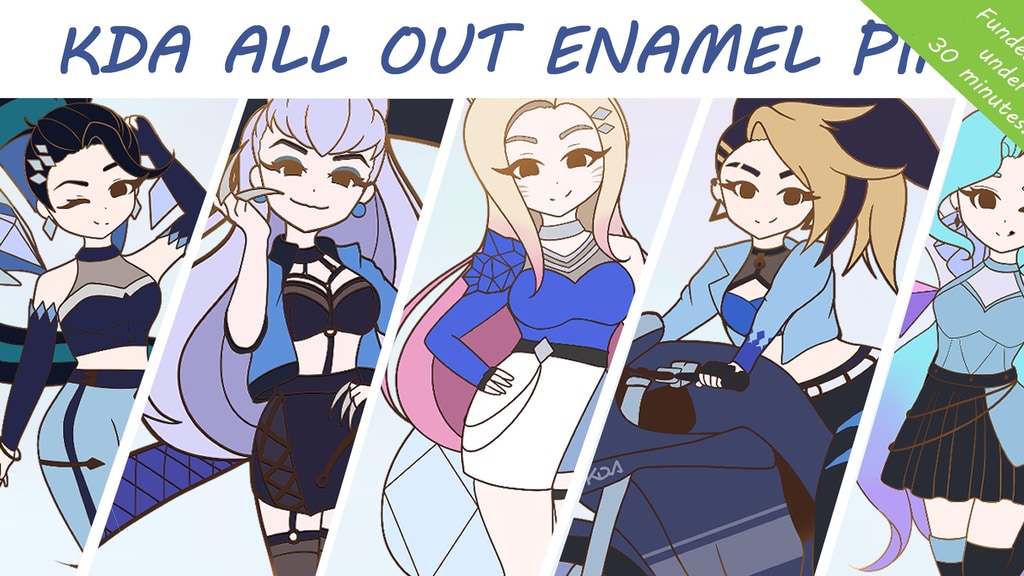 K/DA ALL OUT ENAMEL PINS