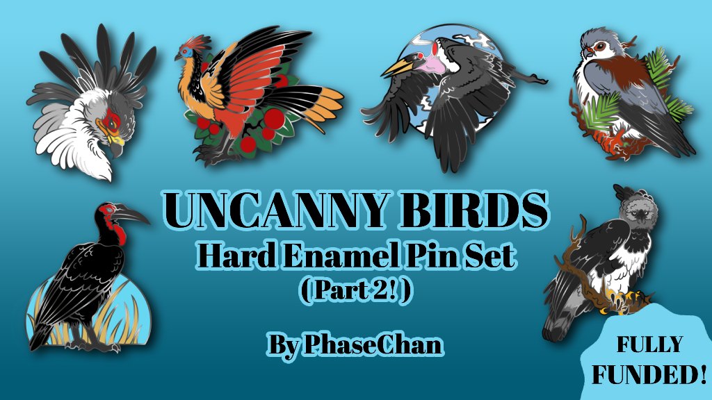 Uncanny Birds Enamel Pin Badges Part 2!